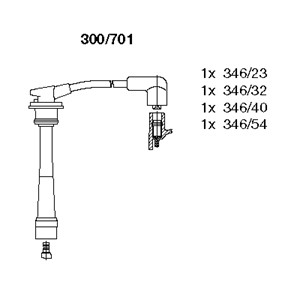 Tändkabelsats, HYUNDAI COUPE, ELANTRA Sedan IV, i30, i30 Kombi, LANTRA II, LANTRA Kombi II, KIA PRO CEE'D, 27420-23700, 27501-23A00