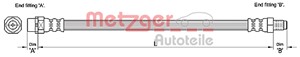 Bromsslang, Fram, Höger, Vänster, BMW 5 [E60], 5 Touring [E61], 6 [E63], 6 Cabriolet [E64], 3432 6 760 909, 3432 6 767 390