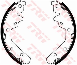 Bromsbackar, sats, Bakaxel, CHRYSLER,DODGE,PLYMOUTH, 4238827, 4762537