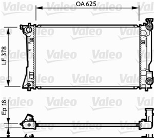 Kylare, motorkylning, TOYOTA AVENSIS, AVENSIS Kombi, AVENSIS Sedan, 164000H110, 16400-0H110