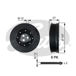 Remskiva, vevaxel, FORD,JAGUAR, 1124891, 1151394, 1226637, 1226638, 1329203, 1329205, 1349993, 1351731, 1594853, 1S7Q6B319AB, 1S7Q6B319A