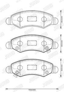 Bromsbeläggsats, Framaxel, SUBARU JUSTY III, SUZUKI IGNIS II, WAGON R Halvkombi, WAGON R+ Halvkombi, 4704578, 4706748, 5581083E00, 55810
