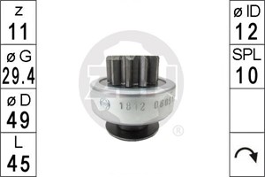 Frihjulsväxel, startmotor, CITROËN,HONDA,MINI,PEUGEOT,SUZUKI,TOYOTA,VW