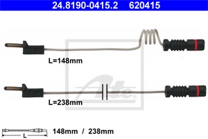 Varningssensor, bromsbeläggslitage, Framaxel, MERCEDES-BENZ, 669 540 04 17, 669 540 05 17, 669 540 06 17, A 669 540 04 17, A 669 540 05