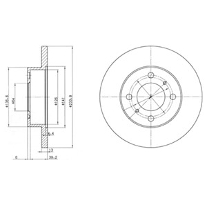 Bromsskiva, Framaxel, MITSUBISHI,PROTON, MB699280, MB699281