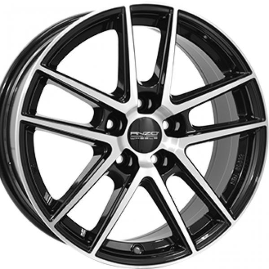 Anzio Split Black Polished 6,5/16 5/112 ET38 B70.1
