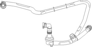 Slang, ventilkåpsventilation, AUDI,VW, 078 103 224L, 078 103 224M, 078 103 224P, 078 103 224R