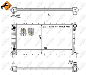 Kylare, motorkylning, FORD USA F-150, 0 4627 094AA, 04627094AA, 09110714, 12 04 294, 1204294, 2196429, 4402714, 4433986, 51815020, 55206