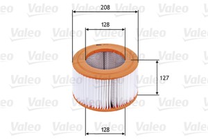 Luftfilter, KIA PREGIO Buss, PREGIO Skåp, 0K72C-23-603, K72C23603