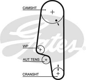 Kamrem, SEAT CORDOBA, IBIZA II, VW FOX Halvkombi, GOL V, POLO, POLO III, POLO Sedan IV, 030 109 119 AB, 030109119AG, 030109119H, 0301091