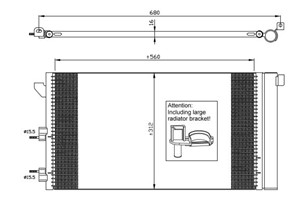 Kondensor, klimatanläggning, FIAT PANDA, PANDA Skåp/halvkombi, 05066809AA, 05066809AB, 46798100, 5066809AA, 5066809AB, 51767143, 5196072