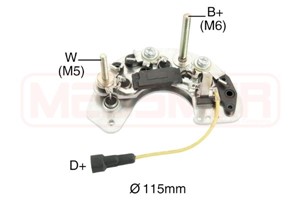 Likriktare, generator, ABARTH,AUSTIN,FIAT,FORD,LANCIA,MG,ROVER,YUGO, 075 109 101 C, 075109101C