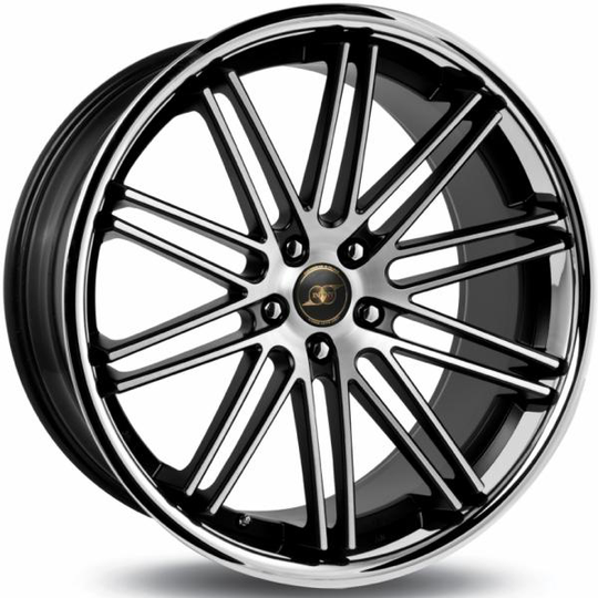 Infiny Individual Concept S1 Matt Black Polished Steel Lip 10/20 5/120 ET20 B74.1