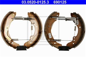 Bromsbackar, sats, Bakaxel, CITROËN,FIAT,PEUGEOT,RENAULT, 77 01 204 673
