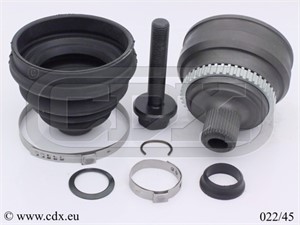 Drivknut, Bakaxel, Framaxel, På hjulsidan, AUDI 80 B3 Sedan, 80 B4 Avant, 80 B4 Sedan, 90 B3, CABRIOLET B3, COUPE B3, 893498099M, 895407