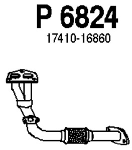 Avgasrör, Fram, TOYOTA CARINA E Sportswagon VI, 17410-16860