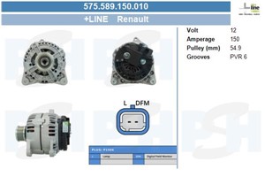 Generator, DACIA,NISSAN,RENAULT, 2310000Q0M, 2310000Q2J, 23100JD10A, 8200390667, 8200728292, 8200992211, 8201588703