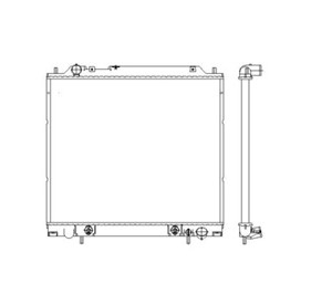 Kylare, motorkylning, MITSUBISHI DELICA / SPACE GEAR, L400 Buss, L400 Skåp, 24 430 296, 24430296, 43206EM10A, 43206EW81B, 6 14 533, 6145