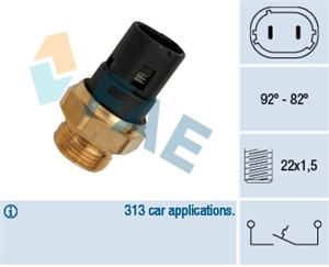 Temperaturswitch, kylarfläkt, RENAULT, 09110309, 4402309, 77 00 782 503, 77 03 033 147