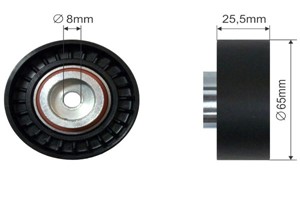 Styrrulle, drivrem, CITROËN,FIAT,FORD,JAGUAR,PEUGEOT, 1117008, 1201178, 1731709, 5751.F1, 9658142680, 9678770180, C2 S27 004, CC 1Q 19A2