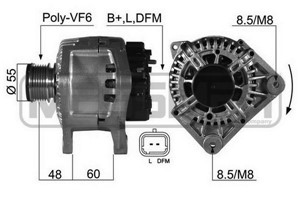 Generator, DACIA,NISSAN,RENAULT, 23100-00Q0G, 23100-00Q2C, 77 11 368 356, 82 00 386 806, 82 00 667 608