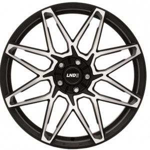 LND R12 forged Matt Black Polished 10x20 5/120 ET40 B72.6