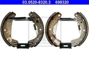 Bromsbackar, sats, Bakaxel, CHEVROLET NUBIRA Kombi, NUBIRA Sedan, DAEWOO LANOS, LANOS Sedan, NUBIRA, NUBIRA Sedan, NUBIRA Wagon