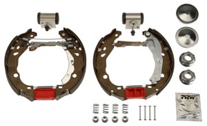Bromsbackar, sats, Bakaxel, CITROËN C3 II, C3 III, C-ELYSEE, PEUGEOT 208 I, 208 Skåp/halvkombi, 301