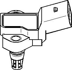 Sensor, insugstryck, AUDI,FORD,SEAT,SKODA,VW, 038 906 051B, 03G 906 051D, 1 136 735, 99VW9E928AB