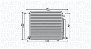 Kondensor, klimatanläggning, CHEVROLET AVEO / KALOS Halvkombi, AVEO / KALOS Sedan, 94838817, 94838818, 94838819, 95227757, 95227758, 968