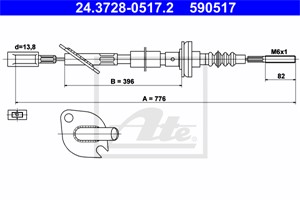 Vajer, koppling, FIAT CINQUECENTO, SEICENTO / 600, SEICENTO / 600 Skåp/halvkombi, 46406436