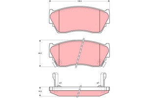 Bromsbeläggsats, Framaxel, NISSAN 100NX, SUNNY III, SUNNY Hatchback III, SUNNY Liftback III, SUNNY Skåp / kombi III, 1N003328Z, 1N003328