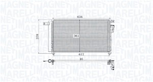 Kondensor, klimatanläggning, KIA RIO II, RIO Sedan II, 976061G000, 97606-1G000
