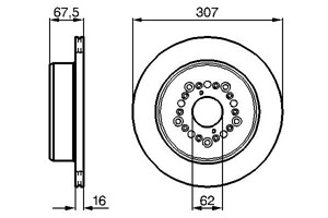 Bromsskiva, Bakaxel, LEXUS GS, LS, TOYOTA CENTURY, 42431 30140, 42431 30190, 42431 30240, 42431 40080, 42431 50040