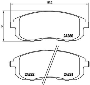 Bromsbeläggsats, Framaxel, FIAT SEDICI, NISSAN CUBE, SUZUKI SX4, SX4 Sedan, 41060AU091, 5581080J01, 5581080J02, 5581080J03, 5581080J51,