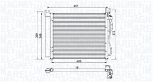 Kondensor, klimatanläggning, KIA PICANTO, 9760607000, 97606-07000, 9760607200, 97606-07200