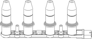 Tändspole, ALFA ROMEO,FIAT,OPEL,VAUXHALL, 10458316, 12 08 021, 71739725, 71744369, 71779115