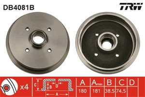 Bromstrumma, Bakaxel, AUDI,SEAT,VW, 171 501 615 A, 171 501 615 B, 171 501 615 C, 171 501 615, 191 501 615 B, 191 501 615, 305 501 615 1,