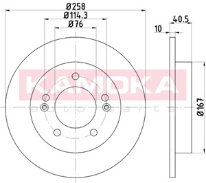Bromsskiva, Bakaxel, HYUNDAI ix20, KIA VENGA, 584111P300, 58411-1P300