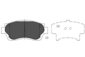 Bromsbeläggsats, Framaxel, LEXUS,TOYOTA, 0446520260, 0446520590, 0446524010, 0446524040, 0446530080, 0446533010, 0446533060, 0446533070,