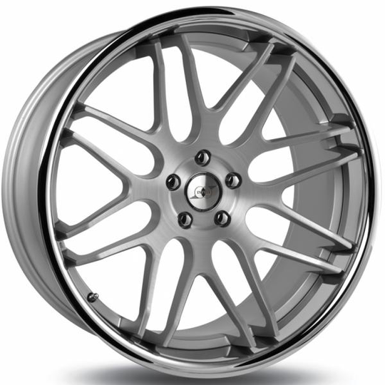 Infiny Individual Concept S2 Matt Silver Polished Lip 10/20 5/120 ET20 B74.1