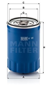 Oljefilter, KIA K2700, PREGIO Skåp, 0 K410 23802A, K410-23-802, O K410 23802A