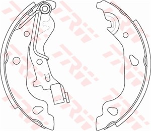 Bromsbackar, sats, Bakaxel, FIAT GRANDE PUNTO, PUNTO, PUNTO Skåp/halvkombi, 71739597, 77362296, 9948373