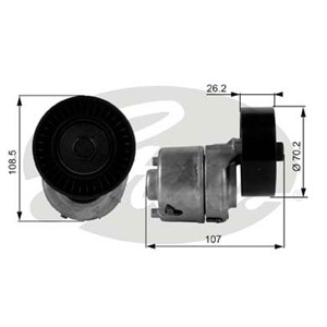 Spännrulle, flerspårsrem, MAZDA 121 III, 1004549, 1E0315980, 96BF6A228AB