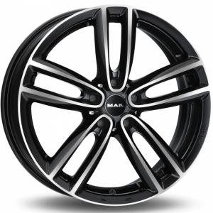 MAK Oxford Black Machined Face 6.5x16 5/112 ET54 B66.6