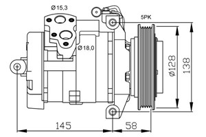 Kompressor, klimatanläggning, MERCEDES-BENZ, 0012306911, A0012306911