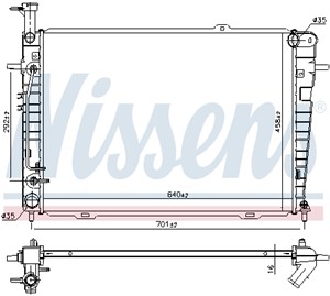 Kylare, motorkylning, HYUNDAI TUCSON, KIA SPORTAGE II, 25310-2E400, 253102E401