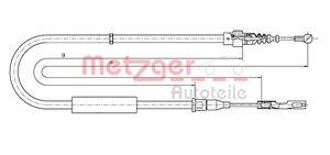 Vajer, parkeringsbroms, Bak, Höger, Vänster, AUDI A2, 8Z0 609 721A, 8Z0 609 722D