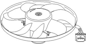 Fläkt, kylare, AUDI,SEAT,SKODA,VW, 1J0 959 455D, 1J0 959 455F