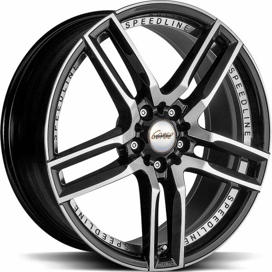 Speedline Sl1 Imperatore Black Front Cut 8/18 5/108 ET45 B76